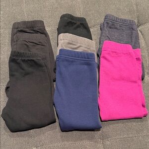 Kids Fleece-Lined Leggings - Set of 8